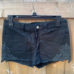 Tinsel Black Shorts